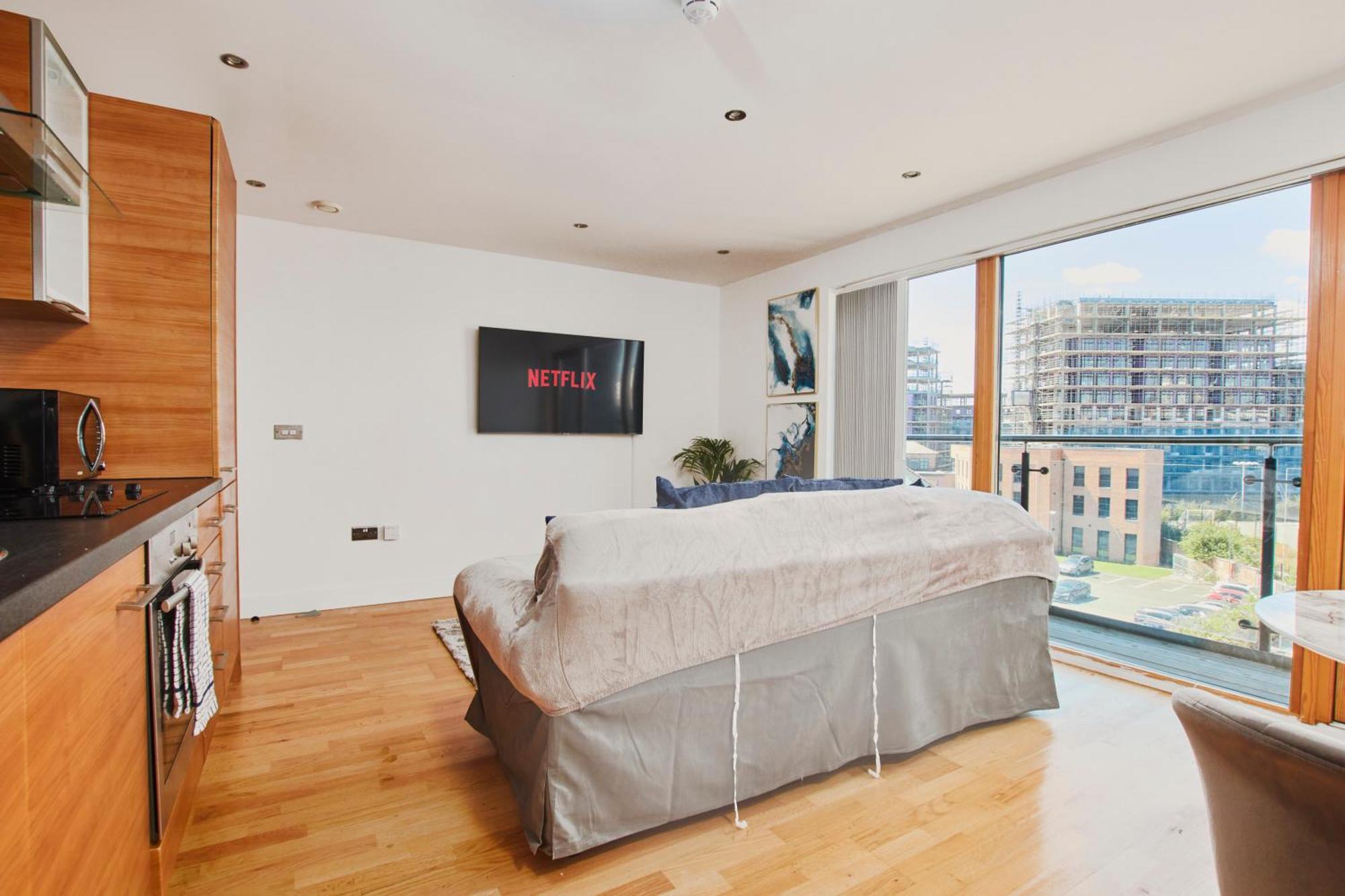 King Deluxe City Apt Large Balcony& Free Parking! Leeds  Quarto foto